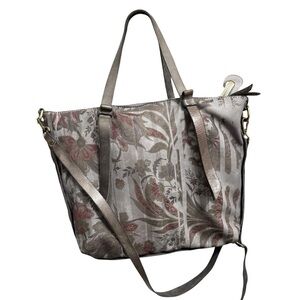Caterina Lucchi Gray Leather Convertible Crossbody‎